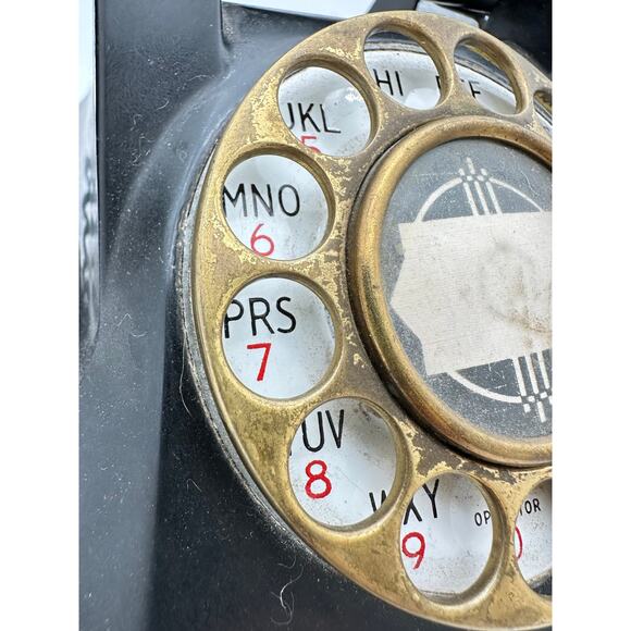 Antique Phone 1930s Automatic Electric Monophone Black Rotary Telephone Box RARE - Picture 9 of 16